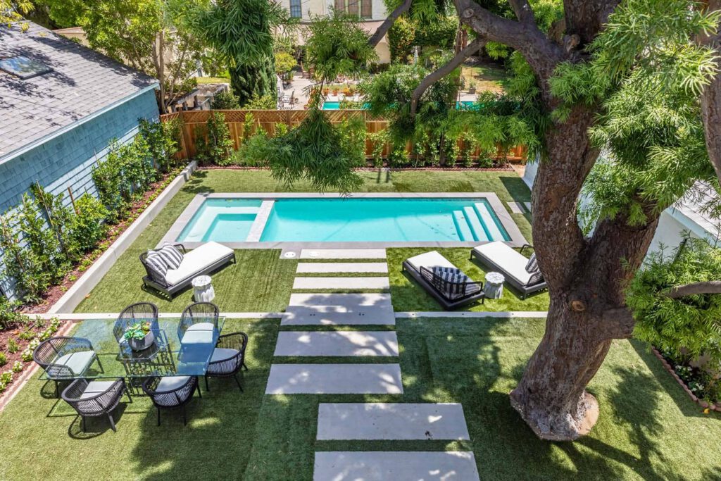 Orange Grove - Yard Remodeled from Above